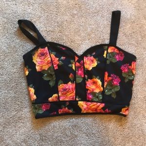 Floral crop top